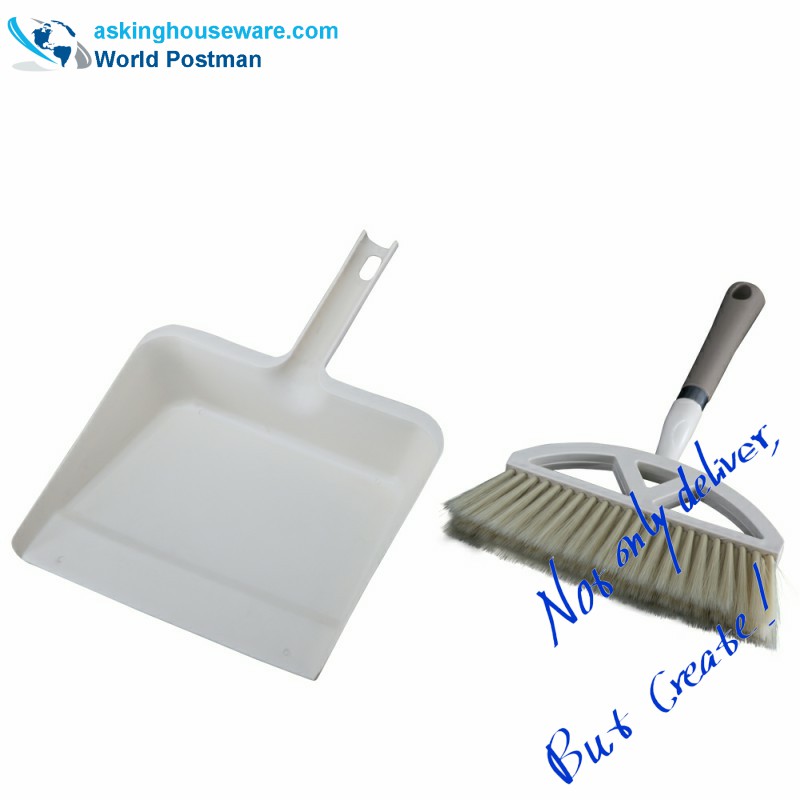Метла за четка Akbrand Dustpan с квадратна пудра за големи размери