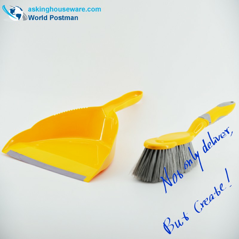 Метла за четка Akbrand Dustpan с мек вход за прах TPR и мека дръжка TPR