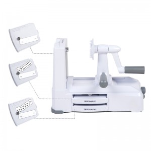 Регулируем зеленчуков резач за мандоли с 3 ножчета от неръждаема стомана