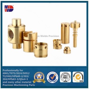 OEM CNC стругова обработка Прецизни месингови части за винтова машина