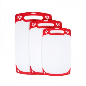 Уникален дизайн против подхлъзване на множество размери Пластмасов комплект кухненски дъски