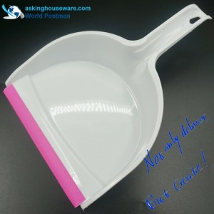 Метла за четка Akbrand Dustpan с PVC линия с форма на вълна във входа на Dustpan