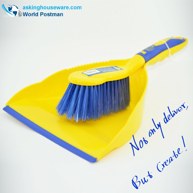 Метла за четка Akbrand Dustpan с TPR линия на TPR дръжка за вход Dustpan