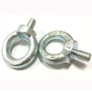 DIN580 M8 въглеродна стомана черно оцинкован болт за очи