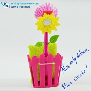 Комплект четка за съхранение и съхранение на кухни Akbrand с подложки и гъба