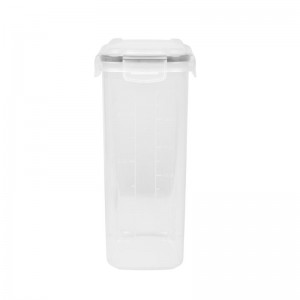 2 броя 4 Странично заключващ се капак Херметичен сух зърнен комплект контейнер за съхранение на храни