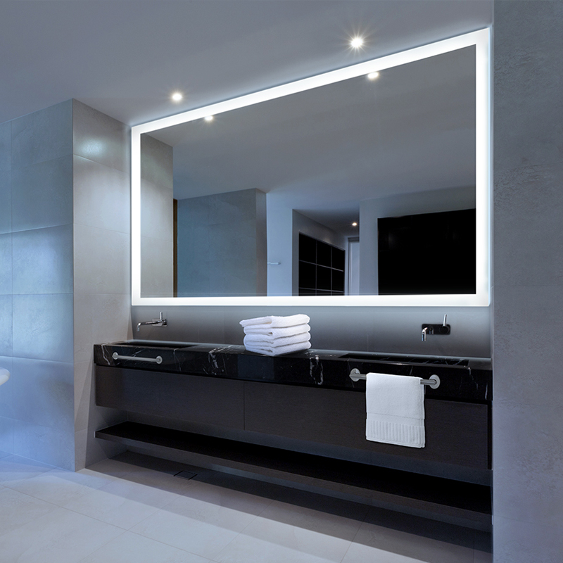 Луксозни светодиодни осветителни тела с подсветка за баня с осветление за ЕС и САЩ-ENE-AL-101