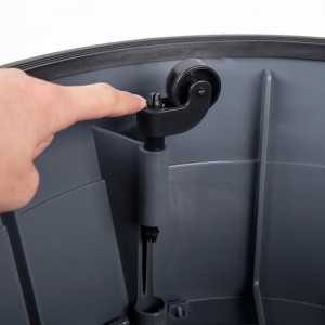 Пластмасова кръгла единична сменяема стъпала за дома, кухнята и банята