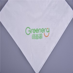 по поръчка отпечатани 1/4 Off Сгънати хартиени салфетки за вечеря