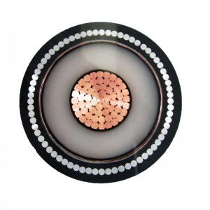 PVC изолационен брониран захранващ кабел MV 6 / 10KV 8,7 / 15KV 12 / 20KV 18 / 30KV