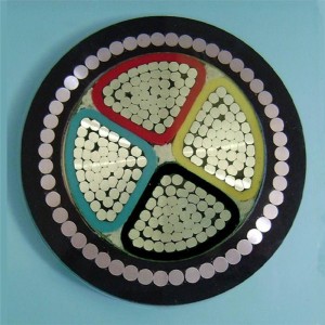 Електрически захранван Xlpe алуминиев брониран кабел / 4 ядрен брониран кабел