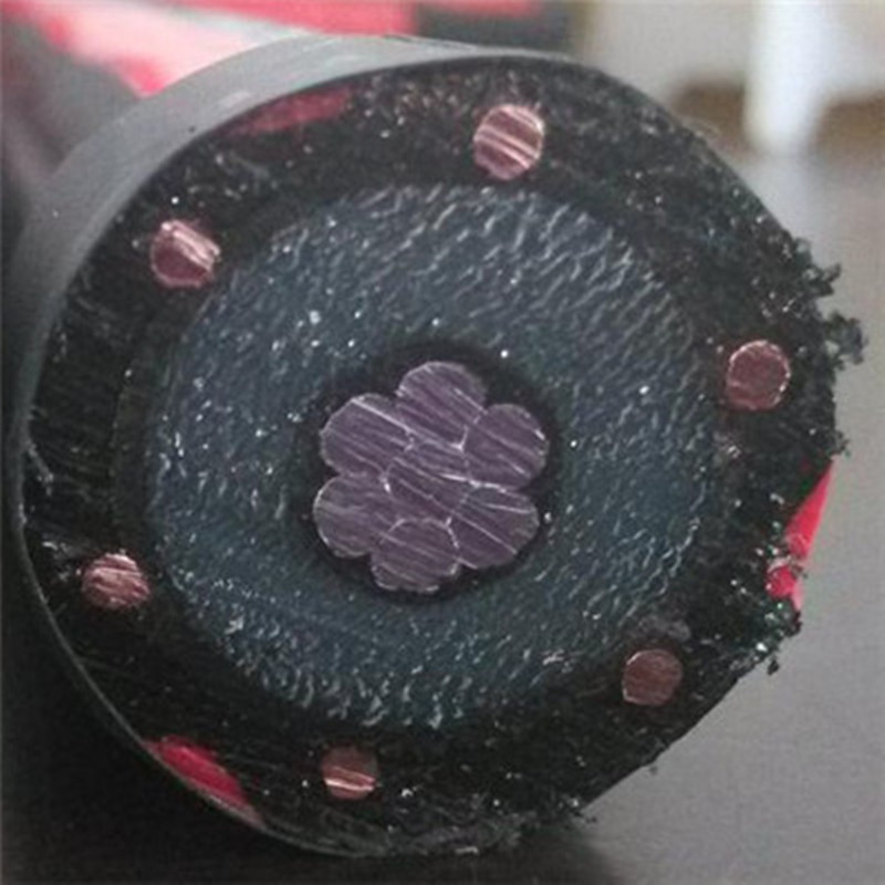 22kv Xlpe Al / Cu Core XLPE изолационен захранващ кабел с концентричен проводник