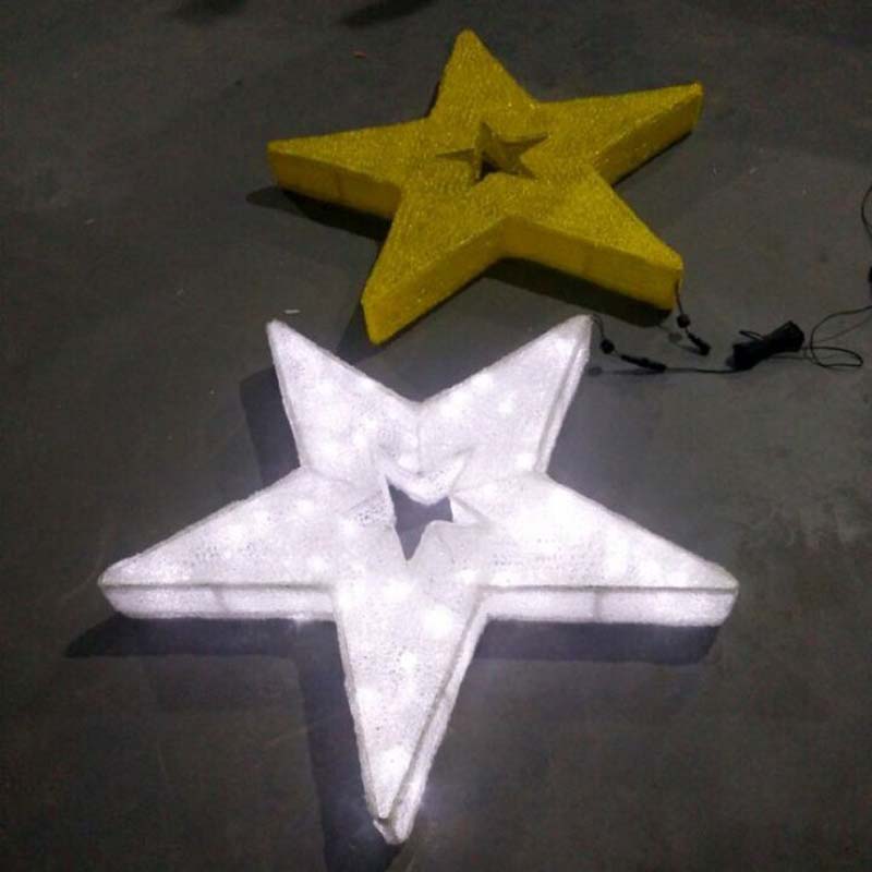 Коледни декорации LED Star Топло бяло LED осветление звезди