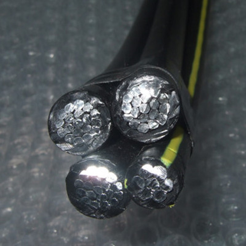 4x16mm ABC 4core въздушен пакет Xlpe алуминиев кабел / алуминиев четириъгълник