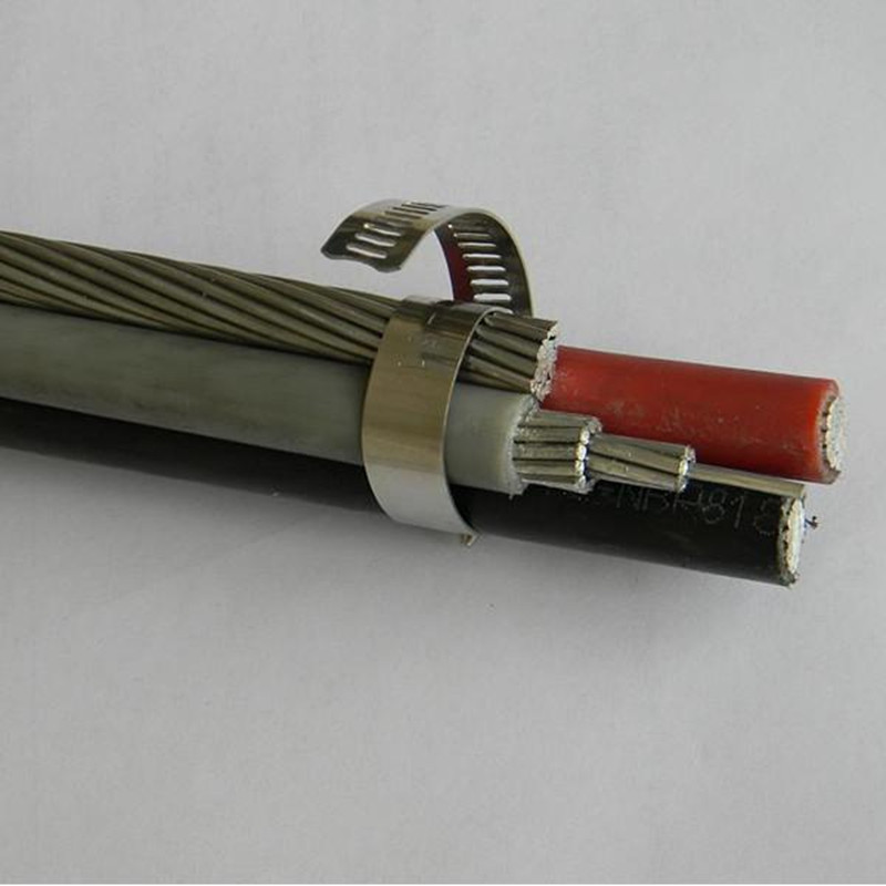 Надземен 600V Triplex кабел за обслужване на капки 2AWG 4AWG 2 / 0AWG 4 / 0AWG 350MCM