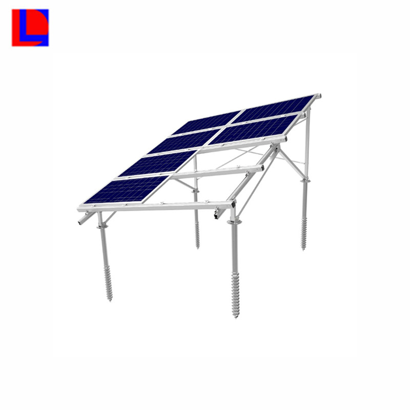 Земният соларен монтаж поддържа алуминиева скоба за слънчеви панели