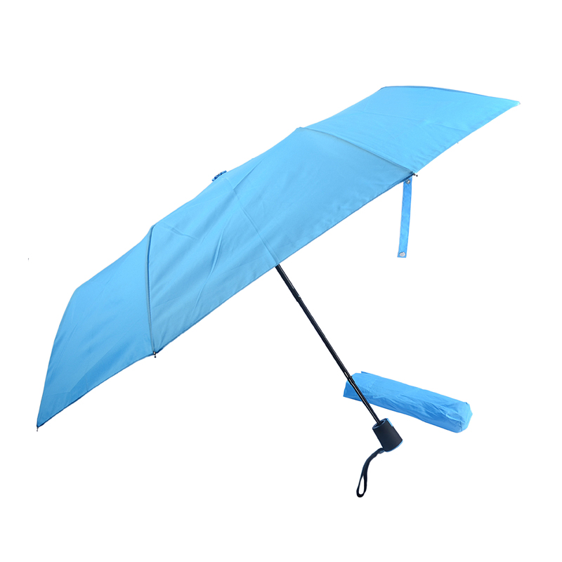 Висококачествено пътуване Авто отворен компактен сгъваем ветроустойчив преносим чадър