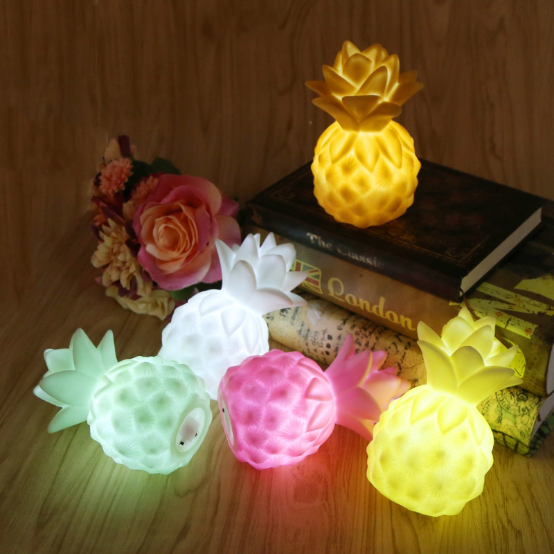 LED винил ананас игра реквизит LED нощна светлина маса спалня декоративни бебешки фарове детска осветителна играчка подарък