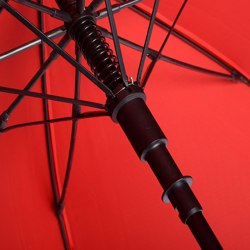 Автоматична дръжка двупластов Евтин ветроустойчив прав голф чадър