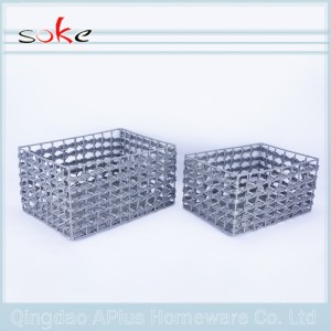 Начало контейнери PE кошница за съхранение от ратан