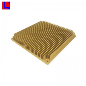 персонализиран сребрист и жълт анодизиран алуминиев радиатор / радиатор