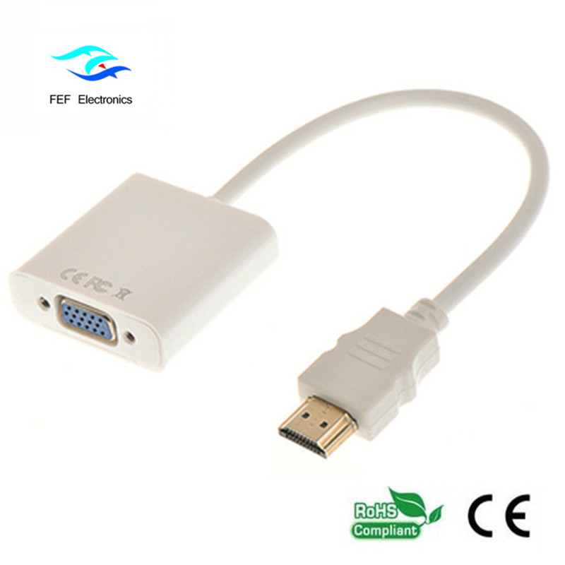 hdmi мъжки към vga женски конвертор Код: FEF-HIC-001