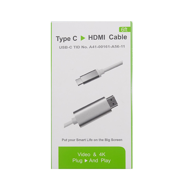 USB Тип c към HDMI мъжки преобразувател ABS корпус Код: FEF-USBIC-013