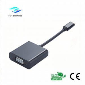 USB 3.1 Type-C мъжки към VGA женски конвертор Код: FEF-USBIC-002