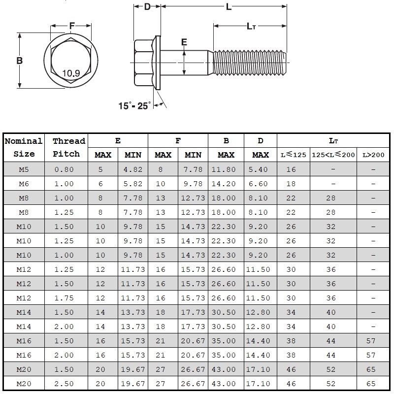 Din6921 степен 10.9