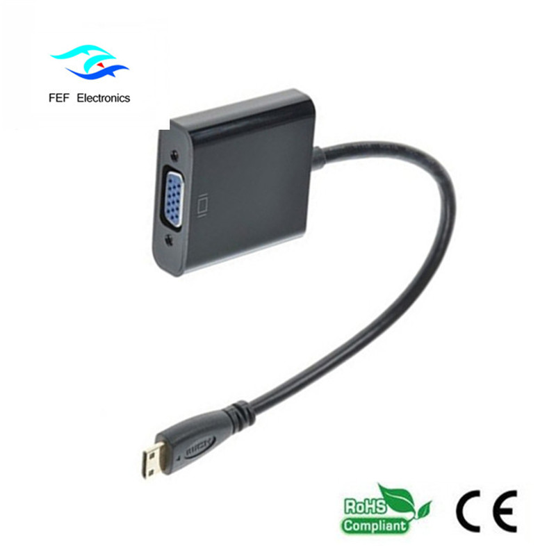 Мини HDMI мъжки към VGA женски конвертор: FEF-HIC-004