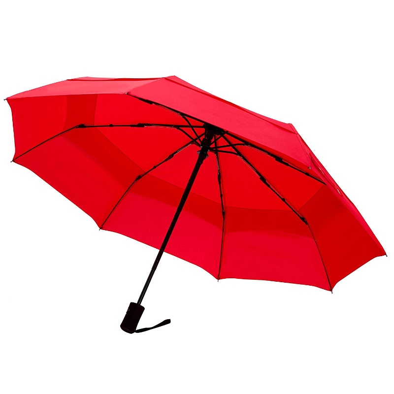 Двуслойни маркетингови артикули китайски чадъри автоматично отваряне и автоматично затваряне 3-кратен дъждовен чадър