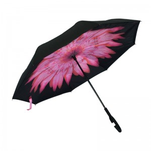 2019 персонализиран обърнат отваря назад опаковка цвете рамка за картина фибростъкло ain обратен чадър за кола