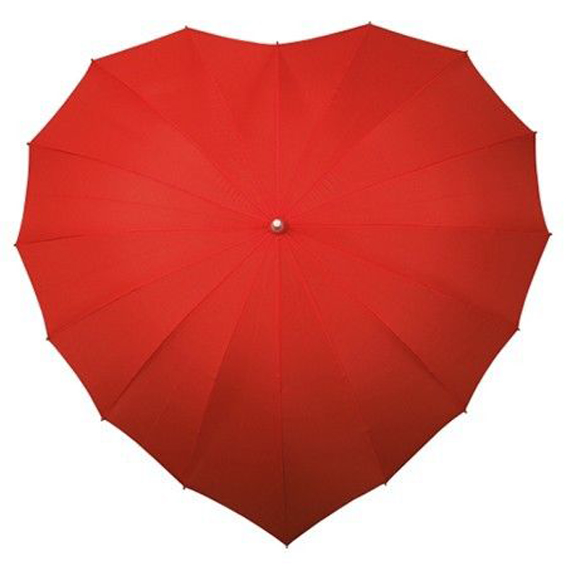 Love Hearted Shaped Promotional Valentine Чадър
