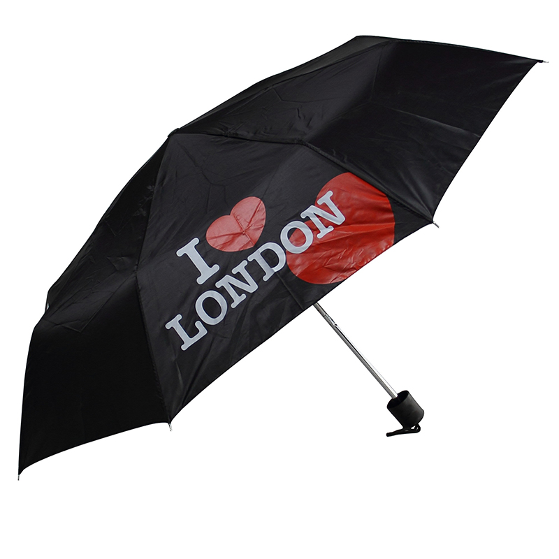2019 Персонализиран чадър Детски черно-бял ръчен артикул цвят 3 сгъваем чадър
