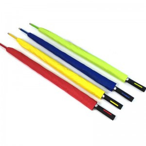 27-инчова рекламна цветна рамка от фибростъкло Голф чадър Еднослоен Автоматично отворен чадър