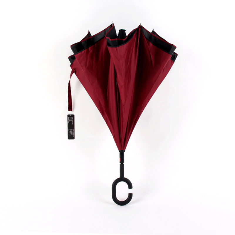 23-инчов чадър наопаки прав чадър с обратна затваряне