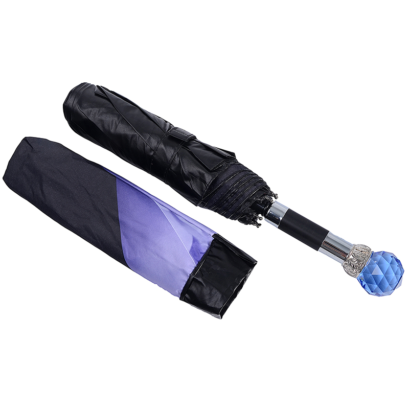 Пазар на едро Сгъваем чадър за пътуване слънце UV най-евтиният потребителски 3-кратен чадър