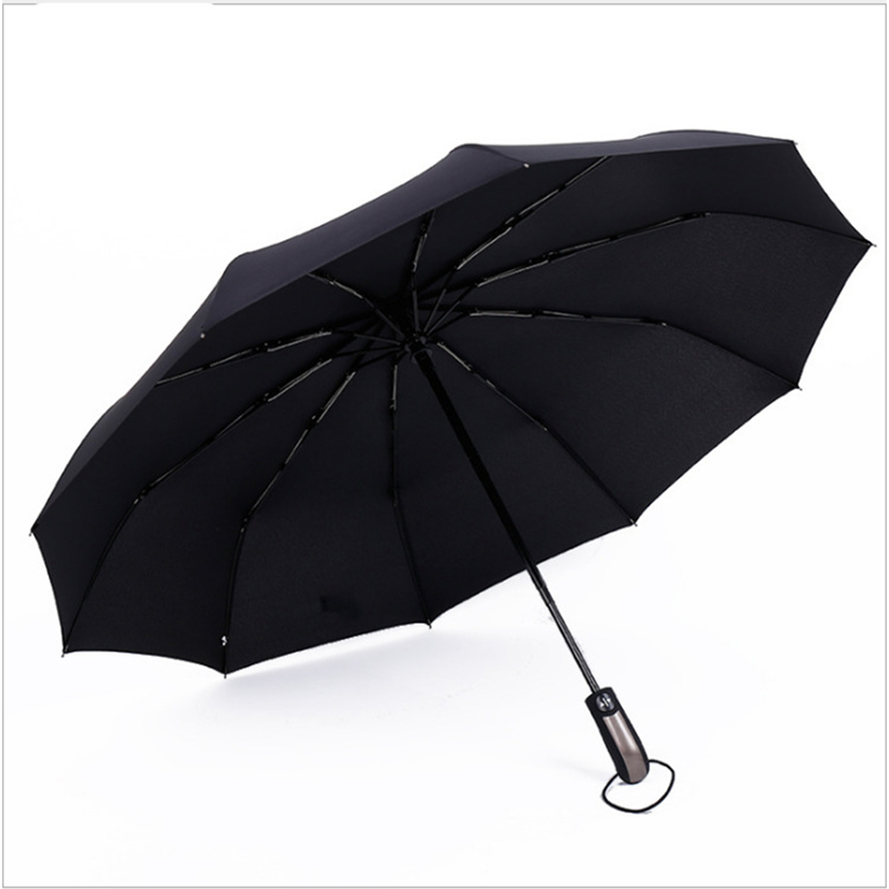 Чадър на едро по поръчка лого 10ribs ветроустойчив 3 сгъваем чадър