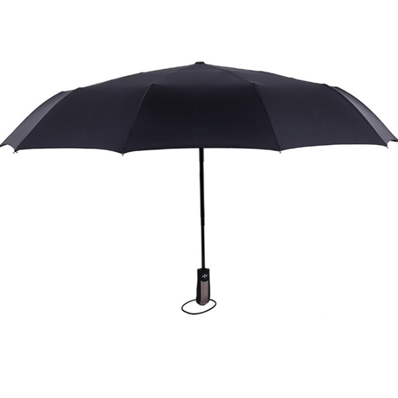 Чадър на едро по поръчка лого 10ribs ветроустойчив 3 сгъваем чадър