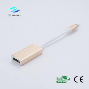 USB ТИП C за Displayport женска ABS обвивка Код: FEF-USBIC-004A