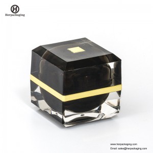 HXL233 квадратна акрилна бутилка и буркан за крем за грижа за кожата Празен козметичен буркан с двойна стена контейнер Грижа за кожа...