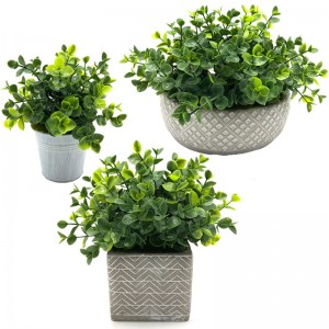 Изкуствен реалистичен сочен зелен дърво растение тропически декор за градина