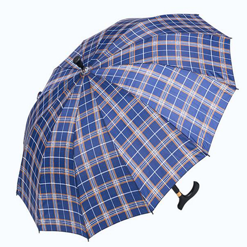 Висококачествен чадър за пешеходна патерица с печат с лого за дъжд
