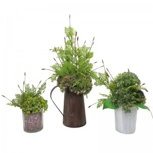 Изкуствена реалистична разсад от лавандула Зелено дърво Растение Начало Декор градина