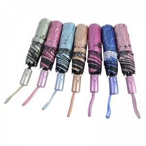 ветроустойчив фото дизайн по поръчка печат 3 сгъваем чадъра с функция за автоматично отваряне и автоматично затваряне