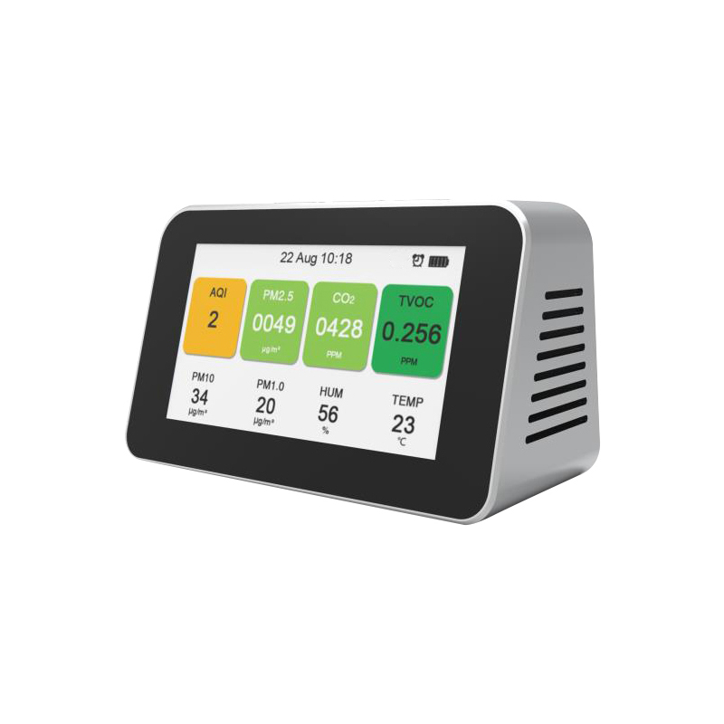 Dienmern 2019 преносим детектор за качество на въздуха CO2 PM2.5 тестер за вътрешен детектор за въздух PM1.0 PM10 интелигентен монитор за качество на въздуха HCHO