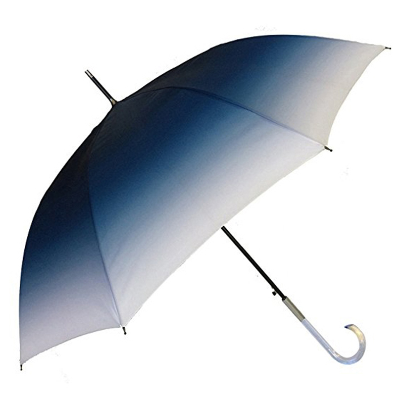 23-инчов автоматичен отворен градиентен плат плат за маркетинг прав чадър