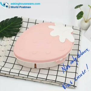 Контейнер със семена за бонбони и ягоди с форма на ягоди