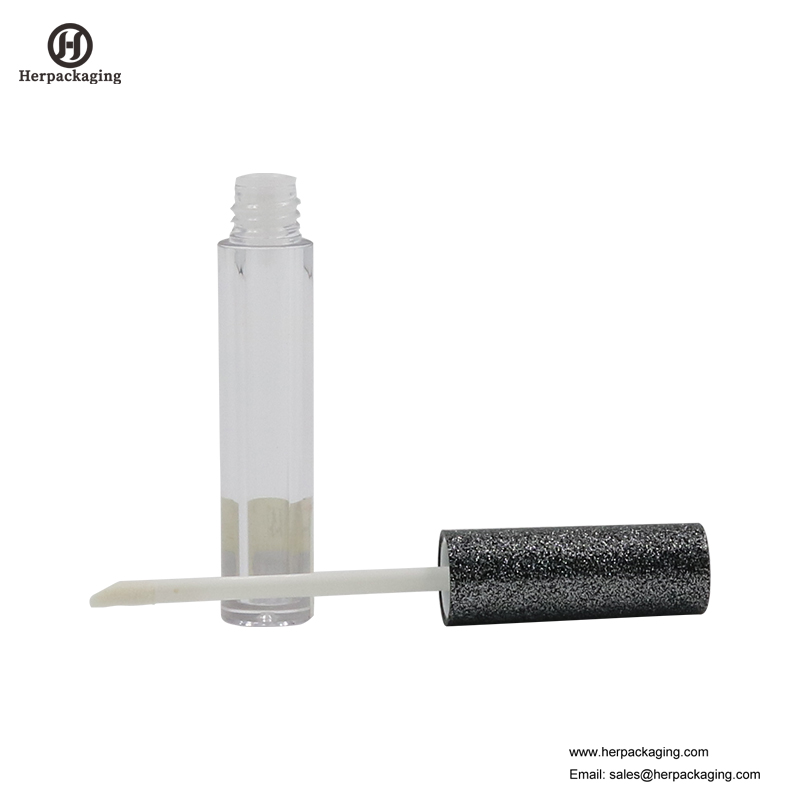 HCL305 Clear Plastic Empty тръби за гланц за устни за цветни козметични продукти с набит апликатор за гланц за устни