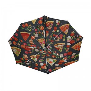 Пица смешно печат Промоционални подаръци елемент потребителски лого печат 3 сгъване автоматично отваряне и автоматично затворе...